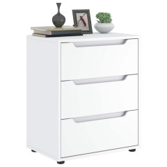 OMAXI Příborník VISNES bílý 60x40x73 cm kompozitní dřevo 783134