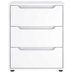 OMAXI Příborník VISNES bílý 60x40x73 cm kompozitní dřevo 783134