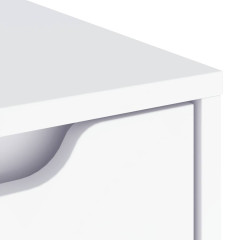 OMAXI Příborník VISNES bílý 60x40x73 cm kompozitní dřevo 783134