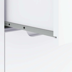 OMAXI Příborník VISNES bílý 60x40x73 cm kompozitní dřevo 783134