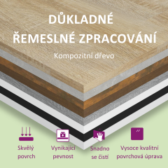 OMAXI Úložný box se zásuvkou betonově šedý 40,5 x 40 x 40 cm kompozit 643754