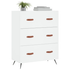 OMAXI Komoda bílá 69,5 x 34 x 90 cm kompozitní dřevo 864231