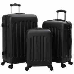 OMAXI Kufr se zámkem 3 pcs Černá 50 x 31 x 78 cm ABS plast 886378