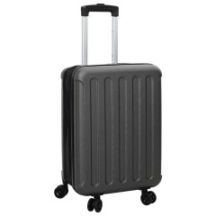 OMAXI Kufr se zámkem Tmavě šedá 34 x 23 x 55.5 cm ABS plast 886385
