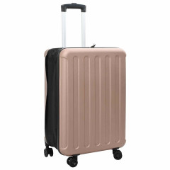 OMAXI Kufr se zámkem růžová zlatá 43 x 27 x 66 cm ABS plast 886477