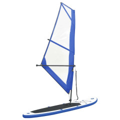 OMAXI Nafukovací Stand Up Paddleboard s plachtou modro-bílý 769783