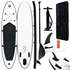 OMAXI Nafukovací SUP paddleboard černo-bílý 087916