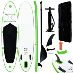 OMAXI Nafukovací SUP paddleboard zeleno-bílý 087930