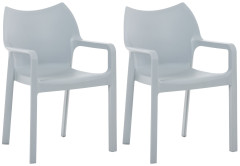 OMAXI SET 2 stohovacích židlí DIVA 621575
