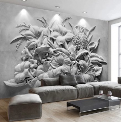 Solution Media 3D tapeta - Reliéfní květy MU3075