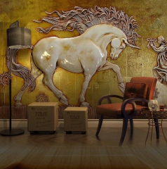 Solution Media 3D tapeta - Reliéf koně MU2988