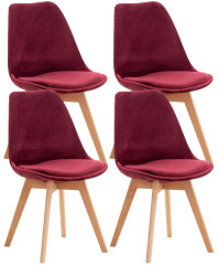 OMAXI Sada 4 židlí Linares velvet 442880