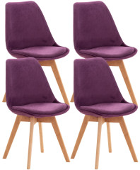 OMAXI Sada 4 židlí Linares velvet 442958