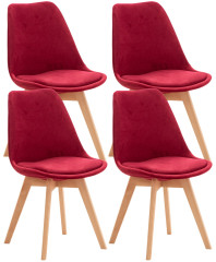 OMAXI Sada 4 židlí Linares velvet 442965