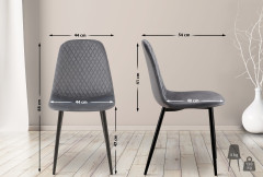 OMAXI Sada 4 židlí Giverny 313241