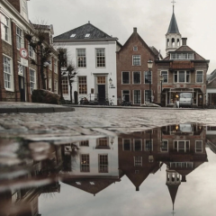 Solution Media 3D tapeta - Louže na náměstí MU3863