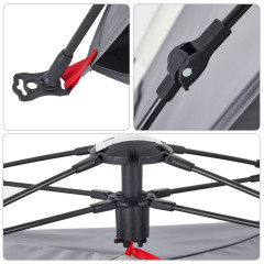 OMAXI Plážový stan 2 osoby šedý rychloupínací nepromokavý 458125