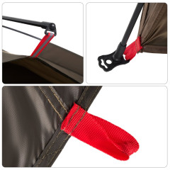 OMAXI Rybářský stan pro 4 osoby hnědý rychloupínací 458354