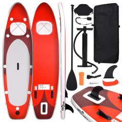 OMAXI Nafukovací SUP paddleboard a příslušenství červený 300x76x10cm 652114