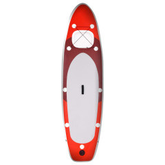OMAXI Nafukovací SUP paddleboard a příslušenství červený 300x76x10cm 652114