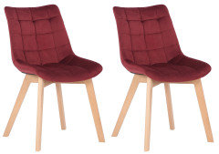 OMAXI Sada 2 jídelních židlí Passaic velvet 467456