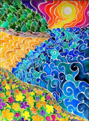 Etos ArtSailing Gallery 1 dílné obrazy ABSTRAKTNÍ MEDITACE