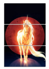 Etos ArtSailing Gallery 3 dílné obrazy - Jednorožec