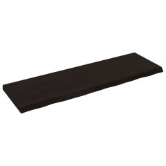 OMAXI Koupelnová deska tmavě hnědá 160x50x(2-6) cm ošetřený masiv 834296