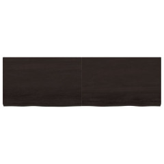 OMAXI Koupelnová deska tmavě hnědá 160x50x(2-6) cm ošetřený masiv 834296