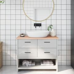 OMAXI Koupelnová deska 100 x 30 x 2 cm neošetřené masivní dřevo 832049