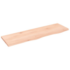 OMAXI Koupelnová deska 100 x 30 x 2 cm neošetřené masivní dřevo 832049