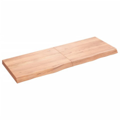 OMAXI Koupelnová deska hnědá 140x50x(2-6) cm ošetřený masivní dřevo 833251