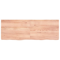 OMAXI Koupelnová deska hnědá 140x50x(2-6) cm ošetřený masivní dřevo 833251