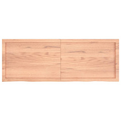 OMAXI Koupelnová deska hnědá 140x50x(2-6) cm ošetřený masivní dřevo 833251