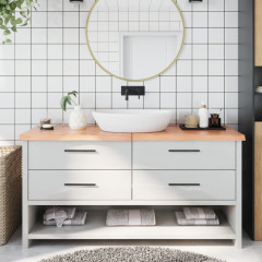 OMAXI Koupelnová deska hnědá 160x60x(2-4) cm ošetřený masivní dřevo 833343