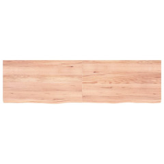 OMAXI Koupelnová deska hnědá 180x50x(2-4) cm ošetřený masivní dřevo 833404