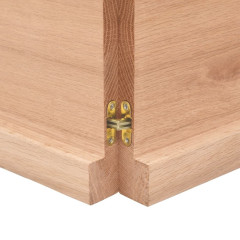 OMAXI Koupelnová deska hnědá 180x50x(2-4) cm ošetřený masivní dřevo 833404