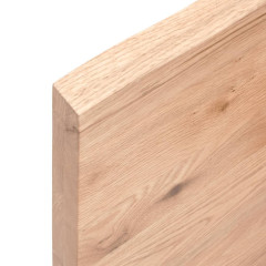 OMAXI Koupelnová deska hnědá 180x50x(2-4) cm ošetřený masivní dřevo 833404