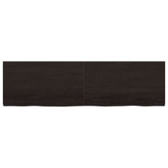 OMAXI Koupelnová deska tmavě hnědá 180x50x(2-4) cm ošetřený masiv 834364