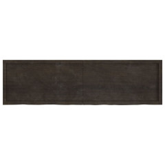 OMAXI Koupelnová deska tmavě hnědá 180x50x(2-4) cm ošetřený masiv 834364