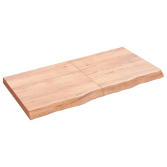 OMAXI Koupelnová deska hnědá 120x60x(2-6) cm ošetřený masivní dřevo 833190