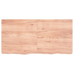 OMAXI Koupelnová deska hnědá 120x60x(2-6) cm ošetřený masivní dřevo 833190