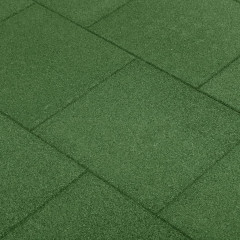 OMAXI Protipádové dlaždice 18 ks pryžové 50 x 50 x 3 cm zelené 888149