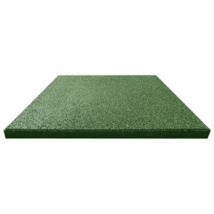 OMAXI Protipádové dlaždice 18 ks pryžové 50 x 50 x 3 cm zelené 888149