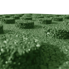 OMAXI Protipádové dlaždice 18 ks pryžové 50 x 50 x 3 cm zelené 888149