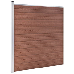 OMAXI Zahradní plot WPC 353 x 186 cm hnědý 908540