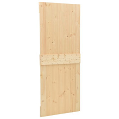 OMAXI Posuvné dveře se setem kování 90 x 210 cm masivní borové dřevo 182475