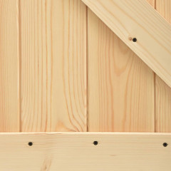OMAXI Posuvné dveře se setem kování 90 x 210 cm masivní borové dřevo 182475