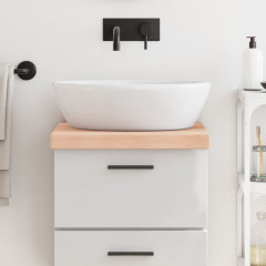 OMAXI Koupelnová deska 40x50x(2-6) cm neošetřené masivní dřevo 831769