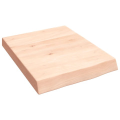 OMAXI Koupelnová deska 40x50x(2-6) cm neošetřené masivní dřevo 831769
